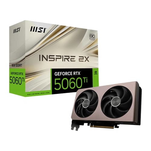 MSI RTX 5060 Ti Inspire 2X OC 8GB GDDR7 Graphics Card